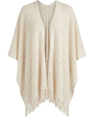 James Lakeland Textured Knit Kaftan - White