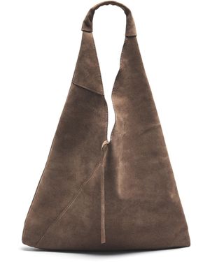 Marlon Women's Giselle Suede Shoulder Bag - Brown
