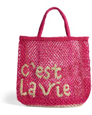 The Jacksons Women's Cest La Vie Large Beach Bag - Pink