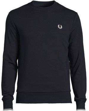 Fred Perry Crew Neck Sweatshirt - Blue