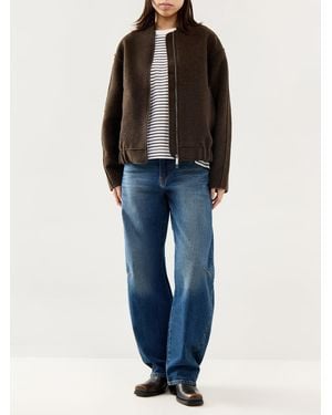 SELECTED Slf Reign Lano Bomber Jacket - Brown