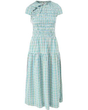 Damson Madder Ebba Midi Dress - Blue