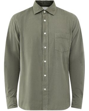 Hartford Paul Baby Cord Shirt - Green