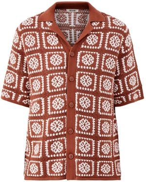 Only & Sons Relaxed Short Sleeve Shirt Cream - Red