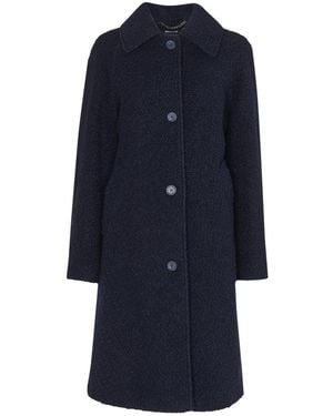 Whistles Women's Romy Boucle Coat - Blue