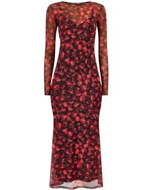 Never Fully Dressed Cherry Mesh Soho Dress - Red