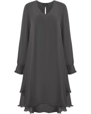 James Lakeland Wave Hem Dress - Grey