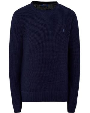 Ralph Lauren Textured En Crew Knit - Blue