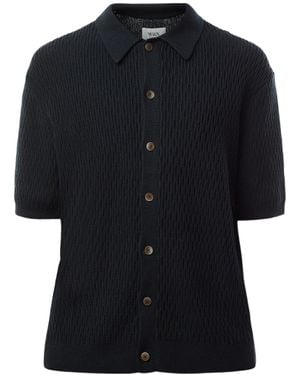 Wax London Tellaro Shirt Honeycomb - Black