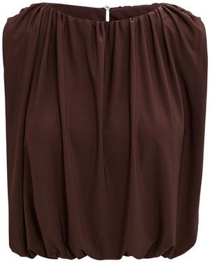 Forever New Sutton Sleeveless Bubble Top - Brown