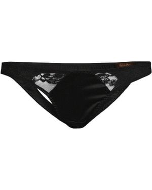 Coco De Mer Seraphine Spanking Knicker - Black