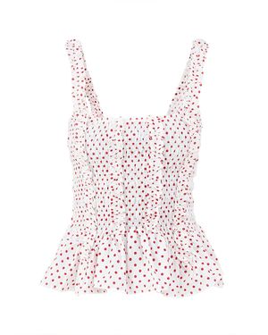 Damson Madder Raphi Polka Dot Cami Top - Pink