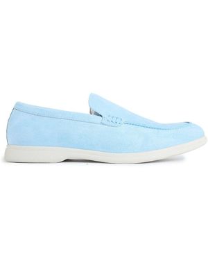 V.Gan Cashew Vegan Suede Microfibre Loafers - Blue