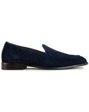 Simon Carter Fes Loafer Suede Shoes - Blue