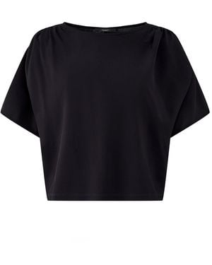 Weekend by Maxmara Giostra Draped Short Sleeve Top - Blue