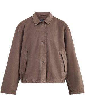 Oska Jacket 506 Long Sleeves Wash Taupe - Brown