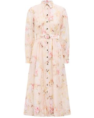 Forever New Terese Printed Shirt Dress Multi - Pink