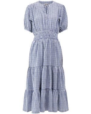 Barbour Ashwell Midi Smock Dress - Blue
