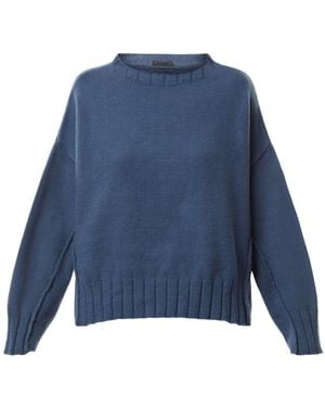 Oska Ls Knit - Blue