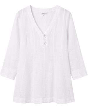 Sahara Fine Tunic Shirt - White