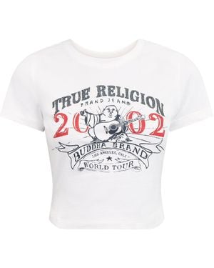 True Religion Og Crystal Buddha Ss Baby Tee - White