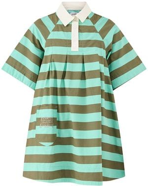 Damson Madder Maggie Mini Polo Dress - Green