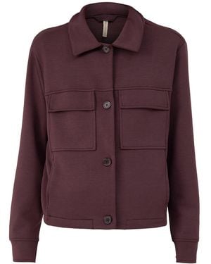 Soya Concept Banu 337 Modal Blend Jacket - Purple
