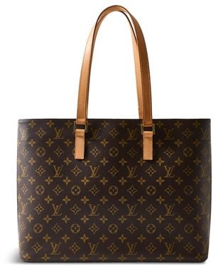Le Prix Vintage Louis Vuitton Monogram Luco Tote Bag - Black