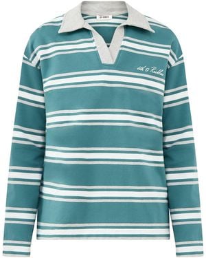 4th & Reckless Darcy Stripe Rugby Top, Cotton - Blue