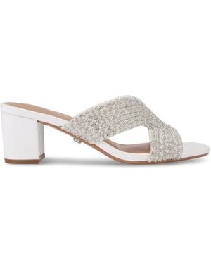 Carvela Kurt Geiger Paparazzi Pearl Block Low - White