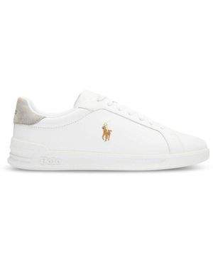 Ralph Lauren Heritage Court Trainers - White