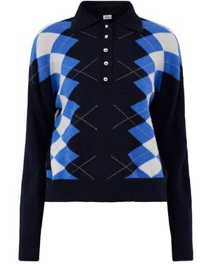 Marella Wool & Cashmere Blend Sequoia Jumper - Blue