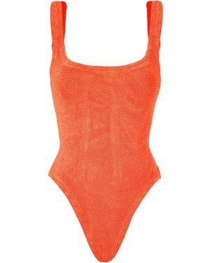 Hunza G Square Neck Swimsuit - Red