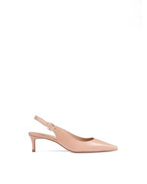 LK Bennett Oloid Plain Slingback Open Courts - Pink