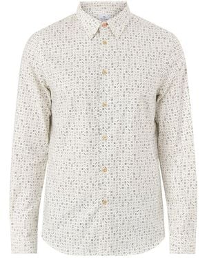 Paul Smith Dice Dots Oxford Shirt - White