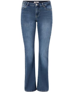ONLY Blush Icon Coin Mid Waist Flare Jeans 32 Inch - Blue