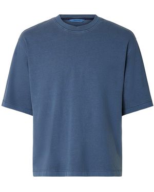 SELECTED Boxy Fit T-Shirt - Blue