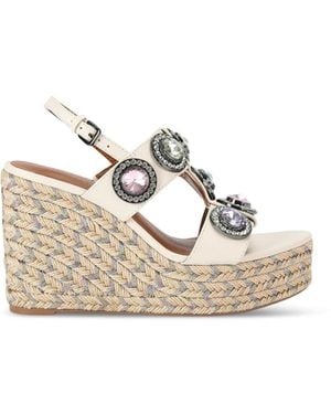 Kurt Geiger Octavia Espadrille Wedge - White