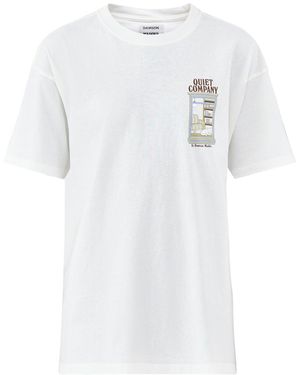 Damson Madder Quiet Company Graphic T-Shirt - White