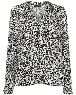 Whistles Women's Scribble Print Blouse - Grey
