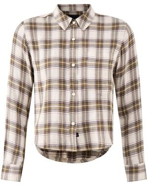 Rails Malin Cropped Brushed Shirt Multi - White