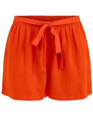 Nobody's Child Tundra Tie Detail Shorts - Red