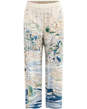 Weekend by Maxmara Curva Trousers - Blue