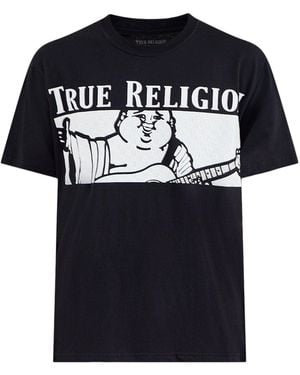 TRUE RELIGION Chequered Buddha T-Shirt - Black