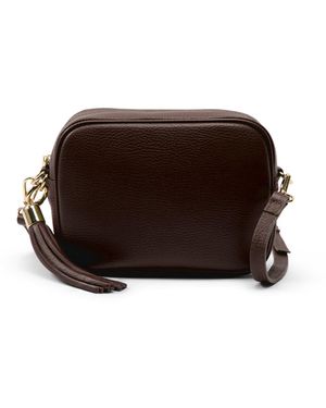 Apatchy London The Tassel Chocolate Crossbody Bag - Brown