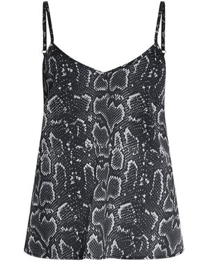 James Lakeland Python Print Camisole - Black