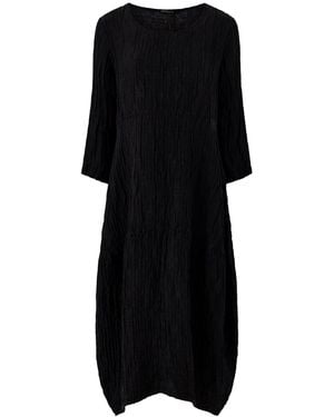 Grizas Silk Crinkle Dress - Black