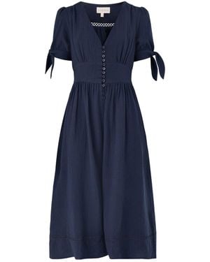 Aspiga Olga Cheesecloth Dress - Blue