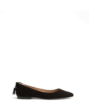 LK Bennett Essie Tassel Point Flats - Black