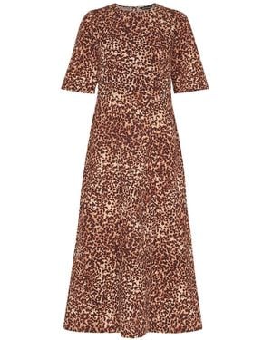 Whistles Women's Marble Spot Veda Dress - Brown